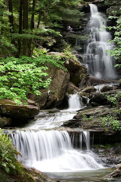 Landscape Photography Waterfall In The Woods Rocks Stream Etsy