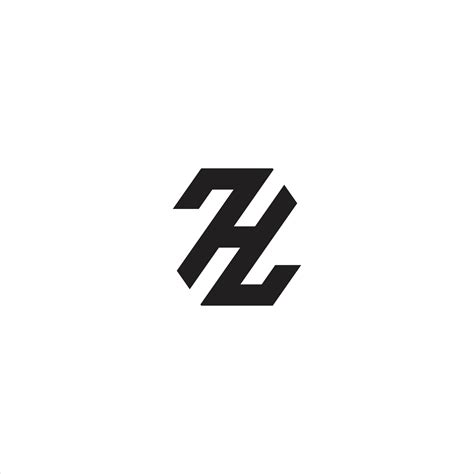 Hz Zh Logo Design Vector Templates Silhouette 5742114 Vector Art At