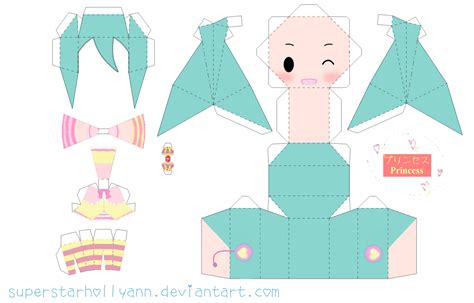 13simple Hatsune Miku Papercraft Bluestarwife