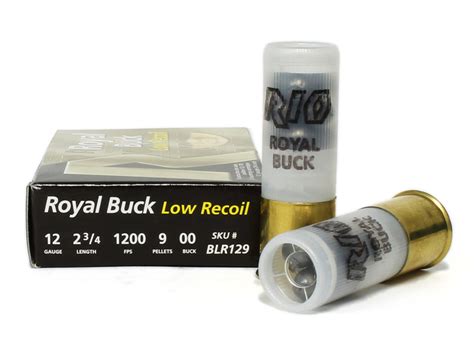 Rio Royal Buck 00 Buckshot Low Recoil 2 34 Shotshells 5 Rounds