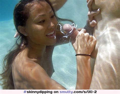 Skinnydipping Underwater Blowjob Underwaterblowjob Cumshot Smutty