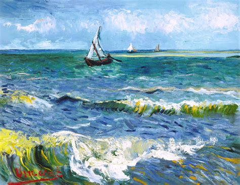 Vincent Van Gogh Seascape Near Les Saintes Maries De La Mer Holst