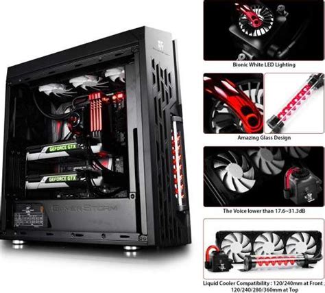 Deepcool Genome Ii Pc Gaming Atx Case With Aio High Resolution Led