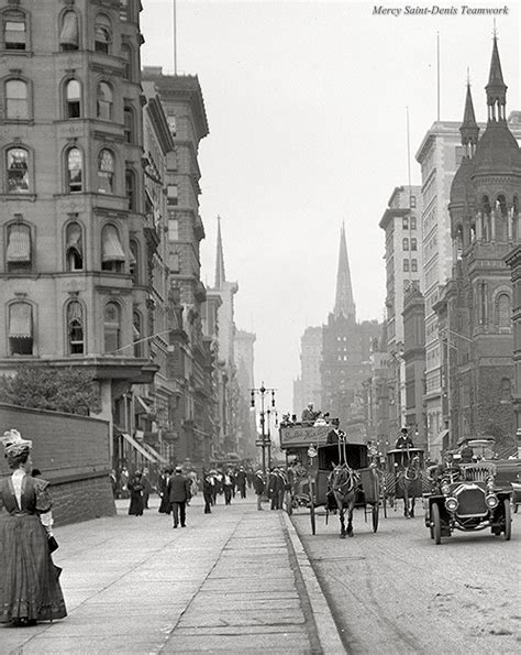 New York Circa 1912 Fifth Avenue Near 42nd Street New York City
