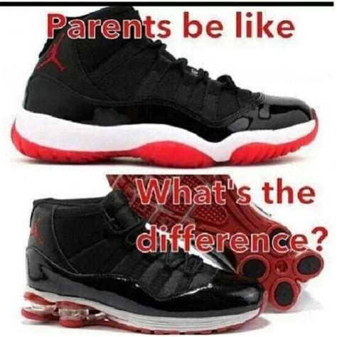Memes And Quotes I Like Parents Be Like Fake Shoes Basketball Funny