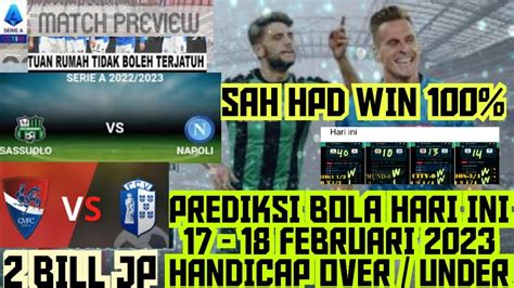 Prediksi Bola Malam Ini Februari Prediksi Handicap Over