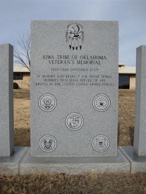 Iowa Tribe Of Oklahoma Veterans Memorial The American Legion