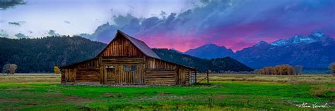 Wyoming Barn Panoramic Landscape Photography Vershinin Fine Art