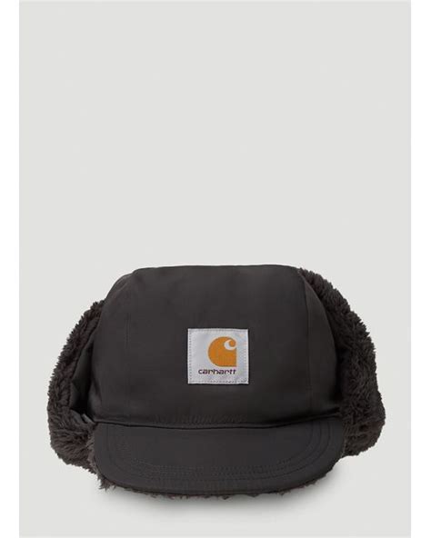 Carhartt Wip Levin Ear Flap Hat In Black Lyst