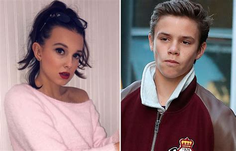 Oyuncunun göz önündeki ilk ve tek ilişkisi geçtiğimiz yıl şarkıcı jacob sartorius ile olmuştu. Millie Bobby Brown and Romeo Beckham are officially dating ...