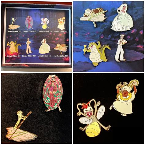 Disney Princess And The Frog Mystery Pin Set Complete Set Htf And Rare