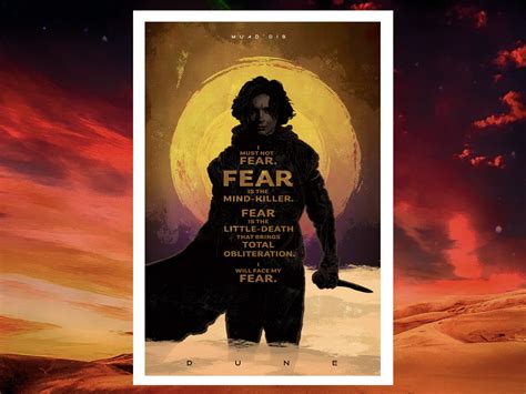 Dune Litany Against Fear Alternative Movie Poster By Chris Ayers