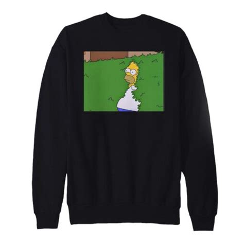The Simpson Homer Hedge Sweatshirt Unisex Meme