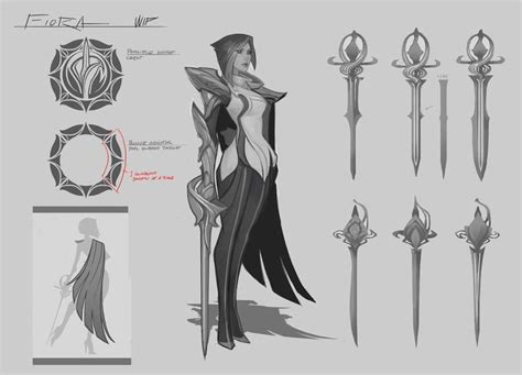 Champion Update And The Flawed Fencer League Of Legends Concept Art