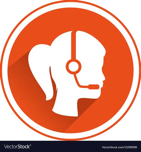 Call Center Agent Service Icon Royalty Free Vector Image