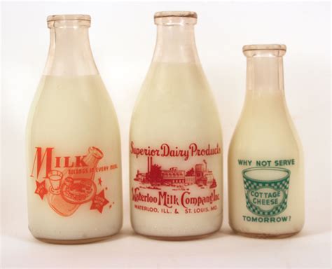 Waterloo Milk Company Glass Milk Bottles S The Antique