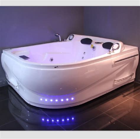Anyone with mobility issues needs the ability to walk into their bath. Two Persons Acrylic Massage Bathtub Jacuzzi function spa ...