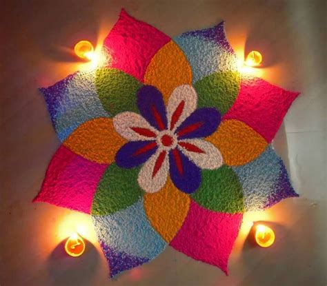 Pin By Komal Kanwar On Rangoli Small Rangoli Design Colorful Rangoli