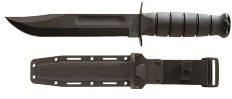 Ka Bar 1213 Full Size Black Fighting Utility Straight Fixed Knife