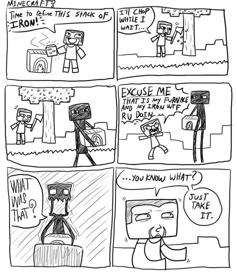 Enderbro Minecraft Funny Minecraft Comics Minecraft
