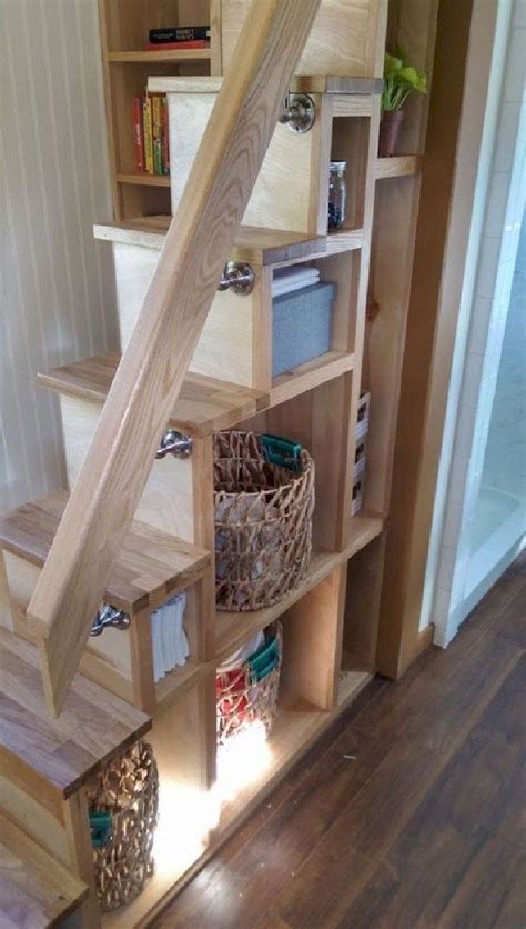 Best Cool Loft Stair Design Ideas For Space Saving 1 Tiny House