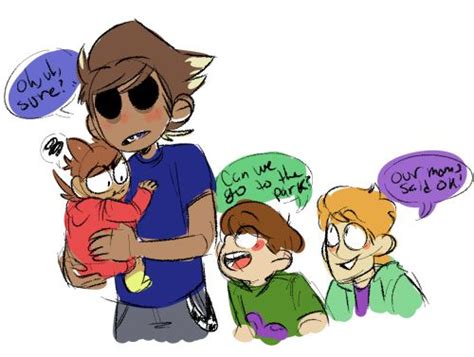 An Image Of A Man Holding A Baby And Two Other People With Speech