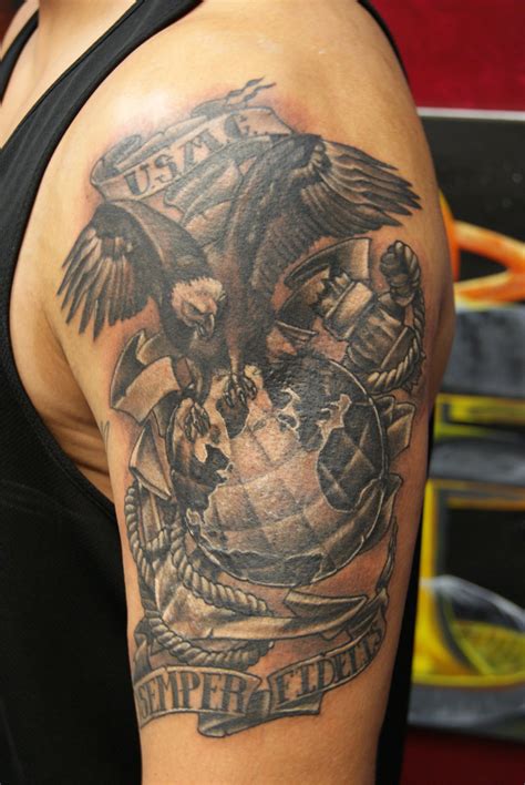 75 Cool Usmc Tattoos Meaning Policy And Designs 2019