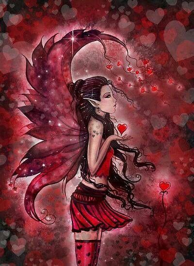 10 Red Fairys Ideas Fairy Angel Beautiful Fairies Faeries