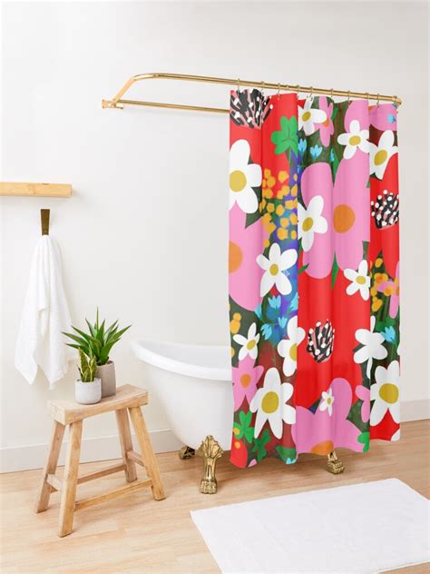 Flower Power Shower Curtain For Sale By Theloveshop Redbubble