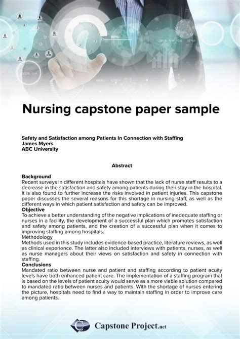 Examples Of College Capstone Papers Capstone College Paper Senior