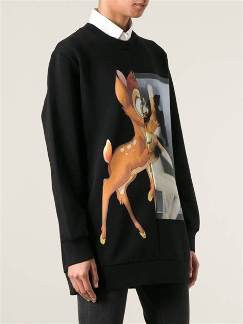 Givenchy Bambi Print Sweater In Black Lyst