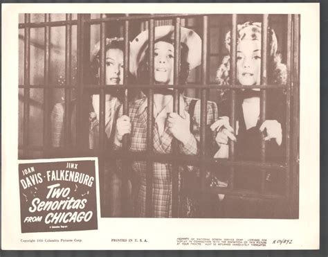 Two Senoritas From Chicago 11x14 Lobby Card Joan Davis Jinx