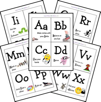 FREE alphabet exercise cards! | Letter g activities, Abc activities, G activities for preschool