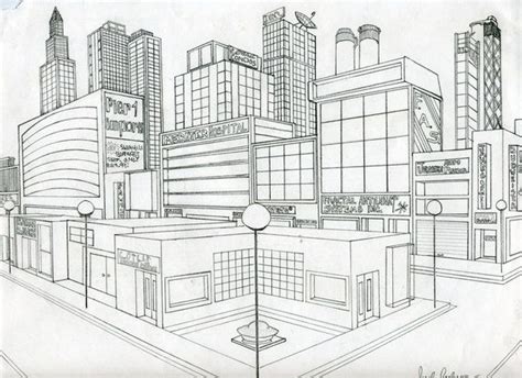 2 Point Perspective City