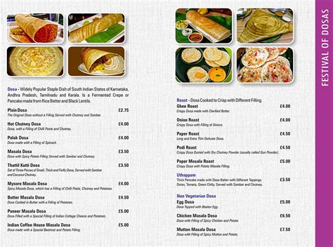 Indian meal plan with a good menu for dinner recipes for a week. Restaurant Menu - Muziris - The Port of South Indian ...
