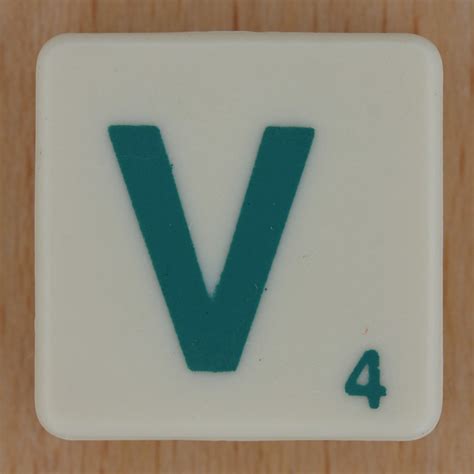 Scrabble Green Letter V Flickr Photo Sharing
