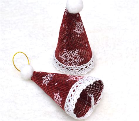 Easy Diy Santa Hat Ornaments Tutorial I Can Sew This
