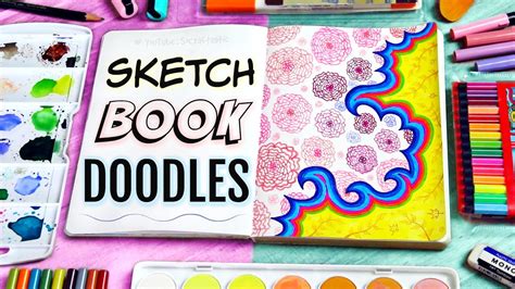 4 WAYS TO FILL YOUR SKETCHBOOK Drawing Doodle Ideas YouTube