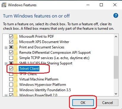 How To Active Or Enable Telnet Client Feature In Windows May I Hot