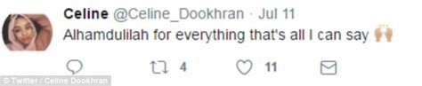 Last Tweet Of Celine Dookhran Murdered In Honour Killing Daily Mail