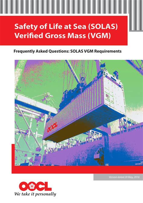 Pdf Safety Of Life At Sea Solas Veri˜ed Gross Mass Vgm · 1 What