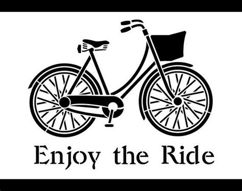 Enjoy The Ride Word Art Stencil Select Size Stcl1176 Etsy Vintage