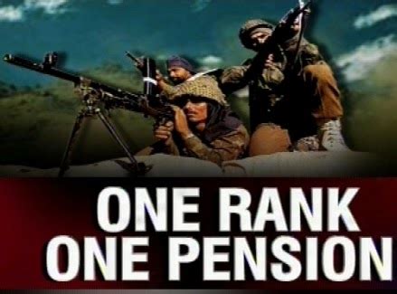 Benefits Of One Rank One Pension Scheme