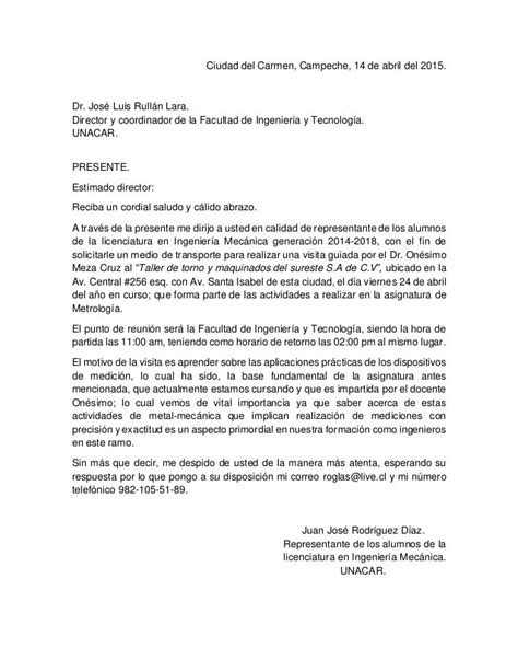 Carta Formal Ejemplo Argentina Soalan As