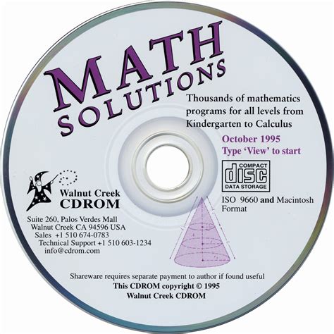 Math Solutions Cd Rom Walnut Creek October 1995 Walnut Creek