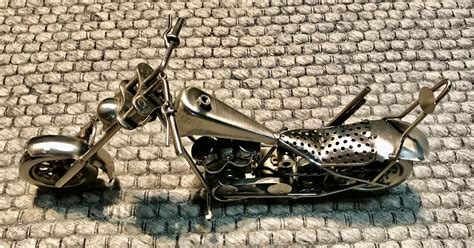 Custom Handmade Chopper 13 Raked Out Motorcycle Recycled And Repurposed