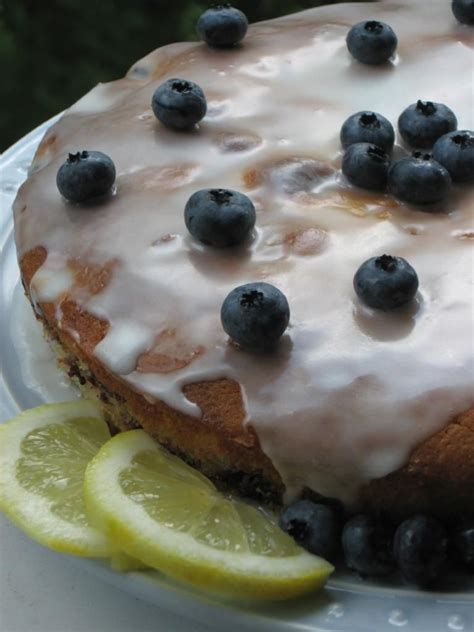 Lemon Blueberry Cake - Willow Bird Baking