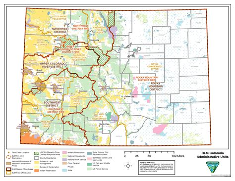 Colorado Blm And National Forest Map Paint Color Exterior