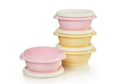 Tupperware Vintage Servalier 10 Oz Bowl Set Etsy