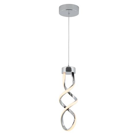 Click to add item photon lighting swirl table lamp to the compare list. Artika Swirl Mini LED Integrated Pendant | The Home Depot ...